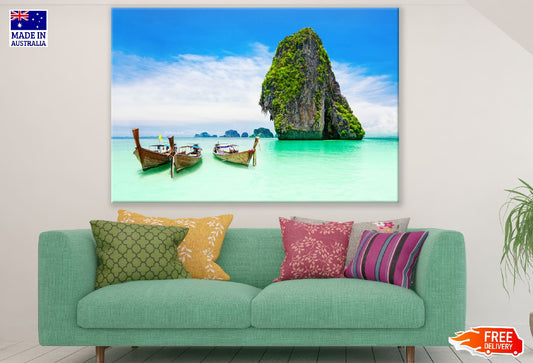 Beaty Limestone Rock in the Ocean Photograph Print 100% Australian Made