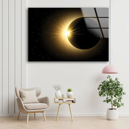 Sun & Earth Acrylic Glass Print Tempered Glass Wall Art 100% Made in Australia Ready to Hang