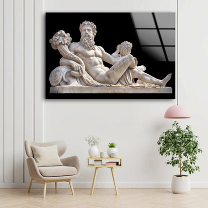 God Zeus Marble Statue Photograph Acrylic Glass Print Tempered Glass Wall Art 100% Made in Australia Ready to Hang