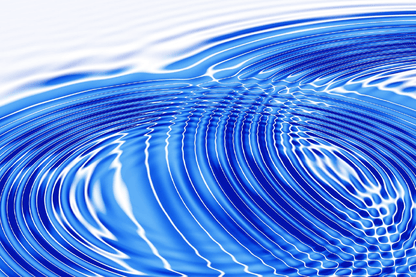 Blue Abstract Design Print 100% Australian Made