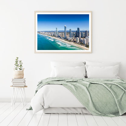 Sea & Buildings Sky View Scenery Home Decor Premium Quality Poster Print Choose Your Sizes