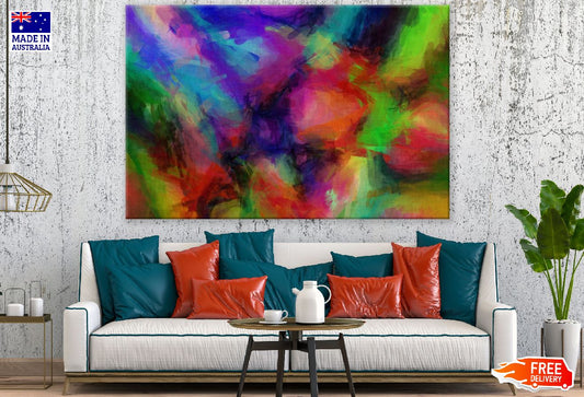 Colorful Paints Abstract Design Print 100% Australian Made