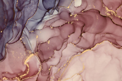 Pink Brown & Gold Abstract Design Home Decor Premium Quality Poster Print Choose Your Sizes