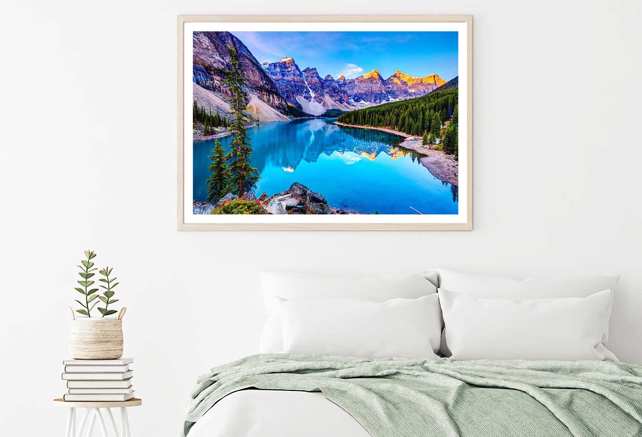 Banff National Park Lake Scenery Photograph Home Decor Premium Quality Poster Print Choose Your Sizes