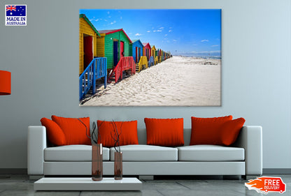 Beach Huts at Muizenberg Beach Photograph Print 100% Australian Made