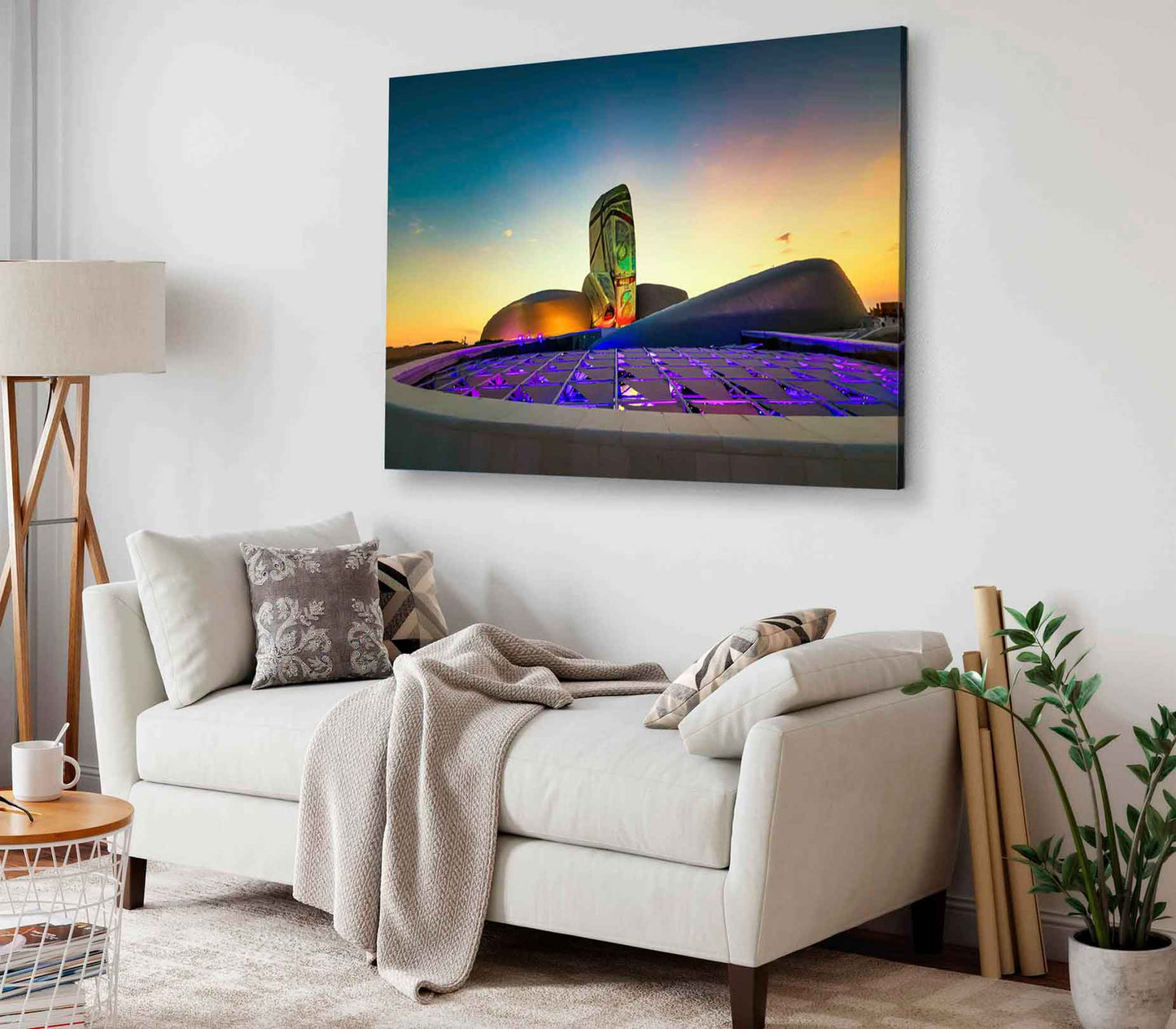 Bella Home World Culture City View Dhahran Print Canvas Ready to hang