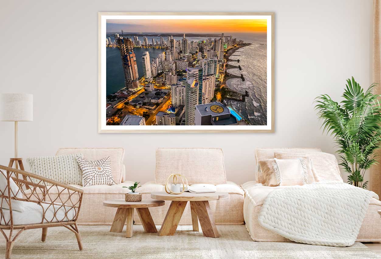 Bocagrande District in Cartagena Photograph Home Decor Premium Quality Poster Print Choose Your Sizes