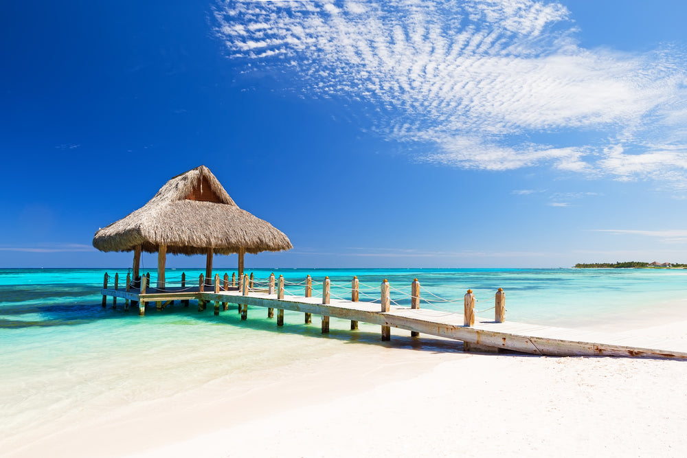 Hut On Pier Sea Scenery View Home Decor Premium Quality Poster Print Choose Your Sizes