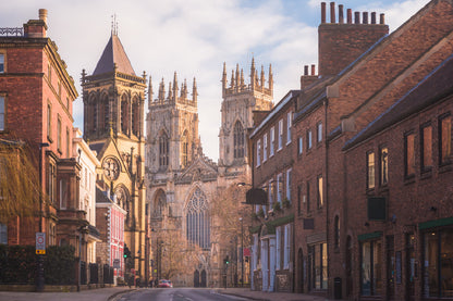 Morning York Minster Cathedral Photograph Home Decor Premium Quality Poster Print Choose Your Sizes