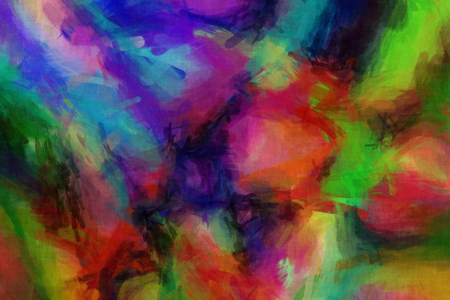 Colorful Paints Abstract Design Print 100% Australian Made