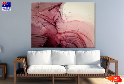 Pink & White Abstract Design Print 100% Australian Made
