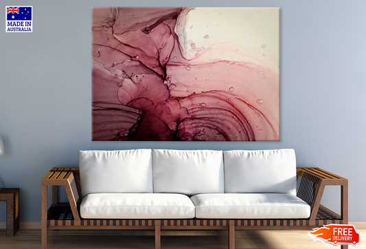 Pink & White Abstract Design Print 100% Australian Made