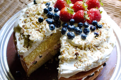 Strawberry & Berries Icing Cake Photograph Print 100% Australian Made