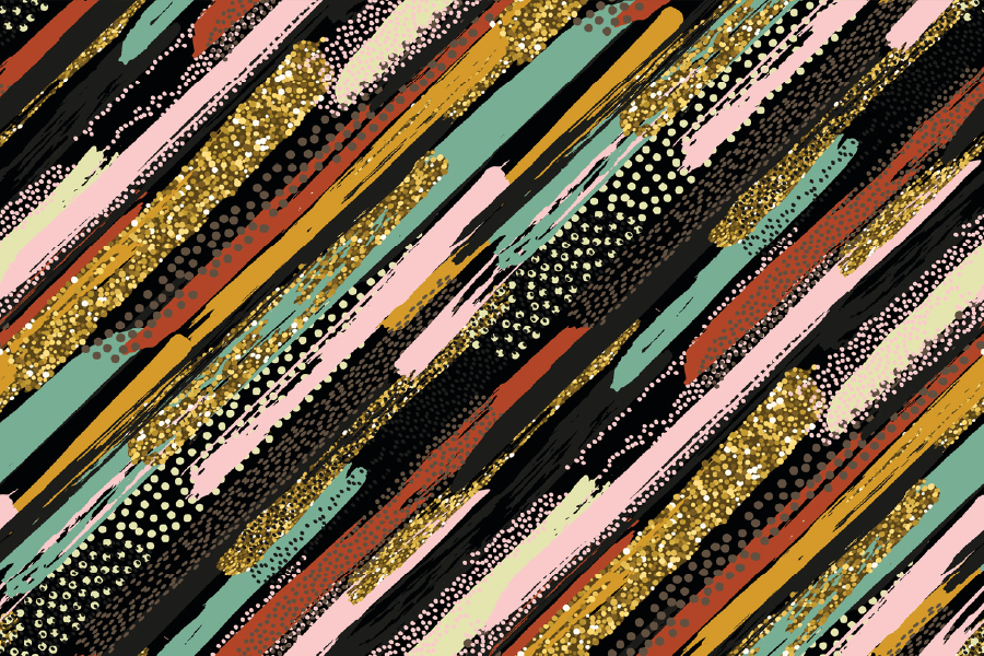 Colorful Lines Abstract Design Print 100% Australian Made