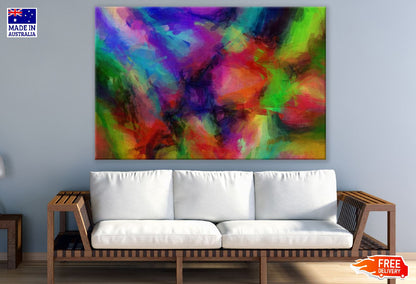 Colorful Paints Abstract Design Print 100% Australian Made