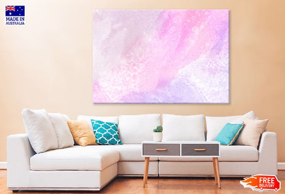 White Purple & Pink Abstract Design Print 100% Australian Made