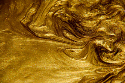 Flow Gold Abstract Design Print 100% Australian Made