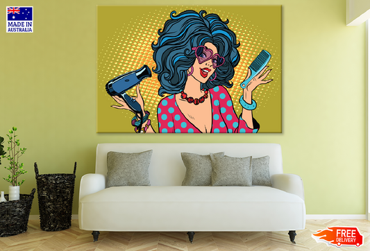 Hair Stylist Illustration Print 100% Australian Made