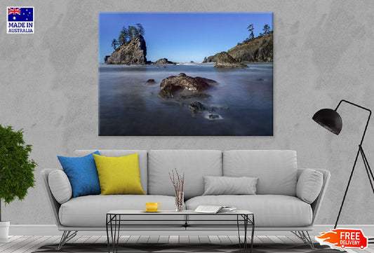 Beach Pacific Coastline Ocean View Photograph Print 100% Australian Made