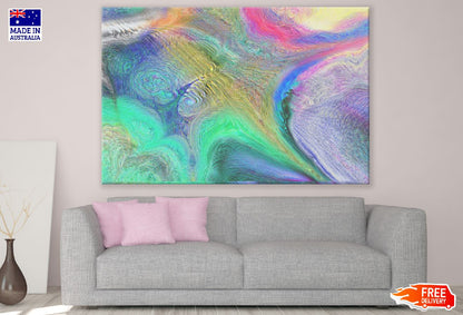 Colorful Paints Abstract Design Print 100% Australian Made