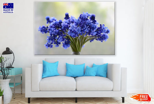Blue Flower Bouquet Photograph Print 100% Australian Made