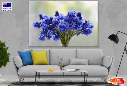 Blue Flower Bouquet Photograph Print 100% Australian Made