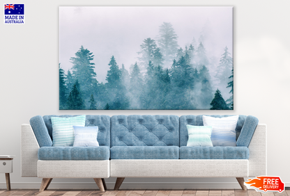 Misty Forest Skyline View Print 100% Australian Made