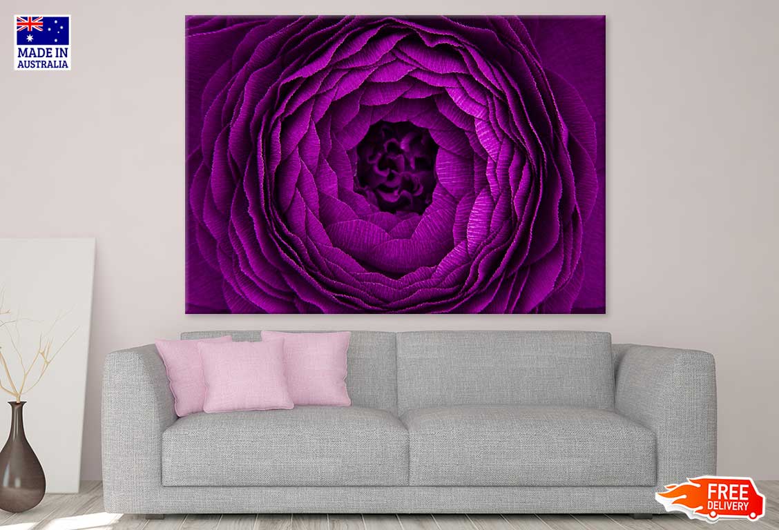 Purple Flower Closeup Photograph Print 100% Australian Made