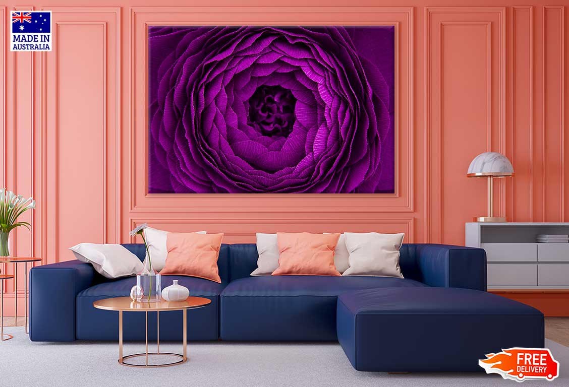 Purple Flower Closeup Photograph Print 100% Australian Made