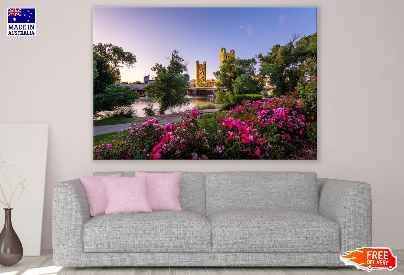 Dawn over West Sacramento, California Photograph Print 100% Australian Made