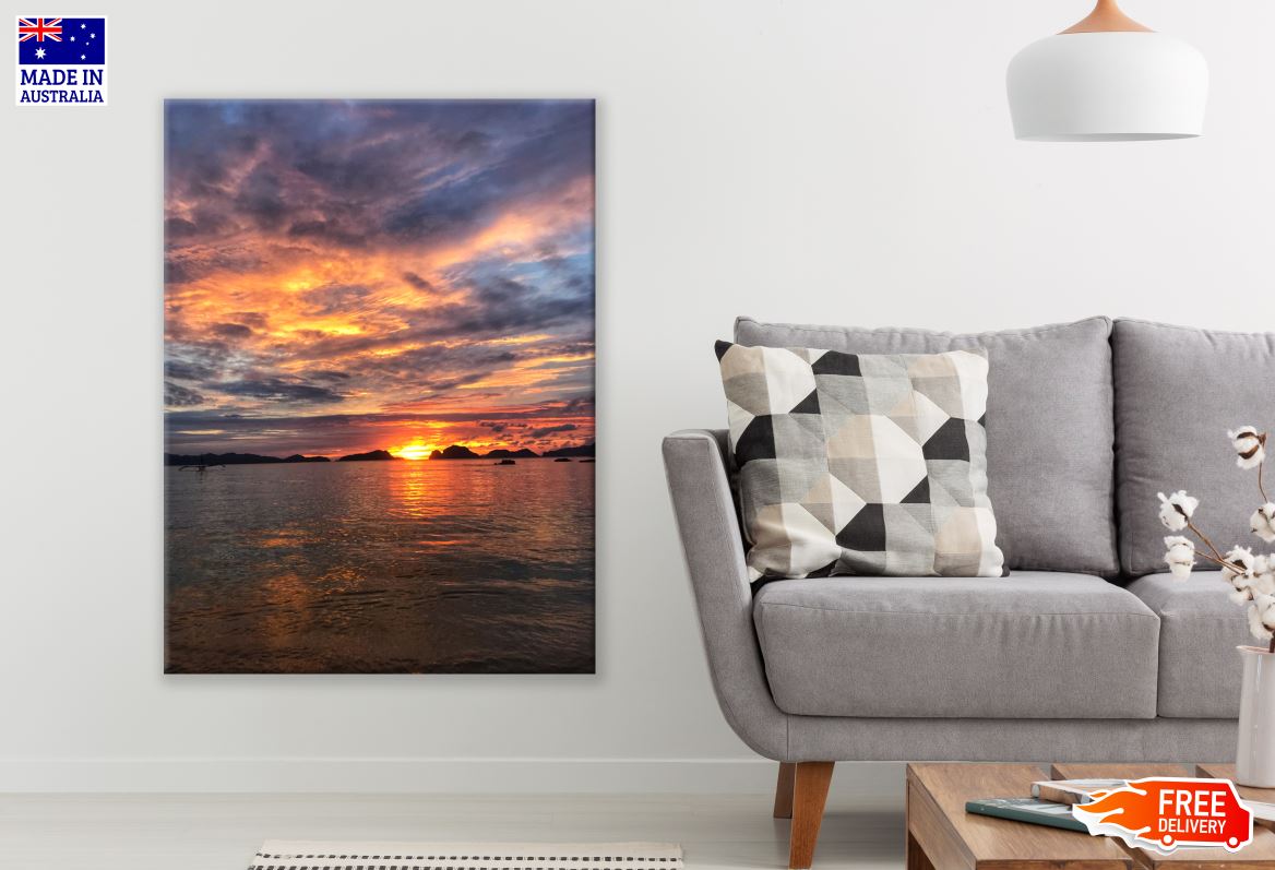 Stunning Beach Sunset Photograph Print 100% Australian Made