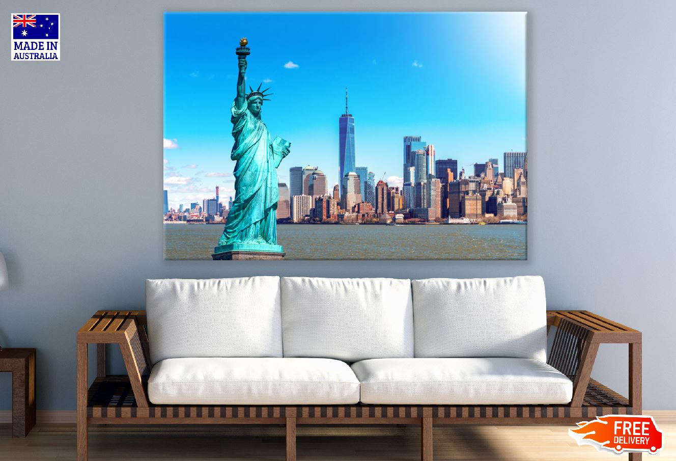 The Statue of Liberty Photograph Manhattan New York City Print 100% Australian Made