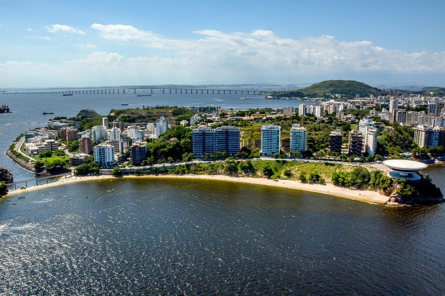 Niterói City Aerial View Photograph, Brazil Print 100% Australian Made