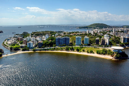 Niterói City Aerial View Photograph, Brazil Print 100% Australian Made