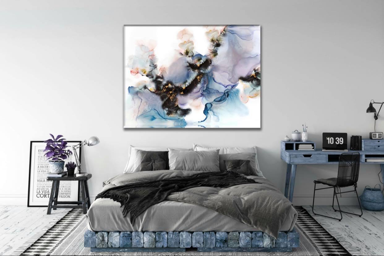 Stunning Abstract Alcohol inks Print 100% Australian Made