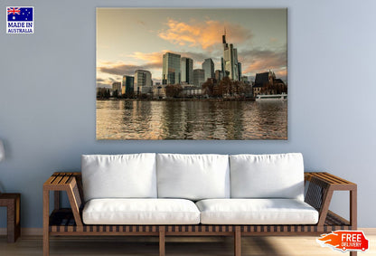 Main Tower View Photographd Frankfurt, Germany Print 100% Australian Made