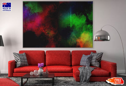 Red Green & Blue Abstract Design Print 100% Australian Made
