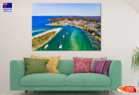 Huskisson Town on Jervis bay View Photograph Print 100% Australian Made