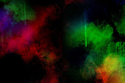 Red Green & Blue Abstract Design Print 100% Australian Made
