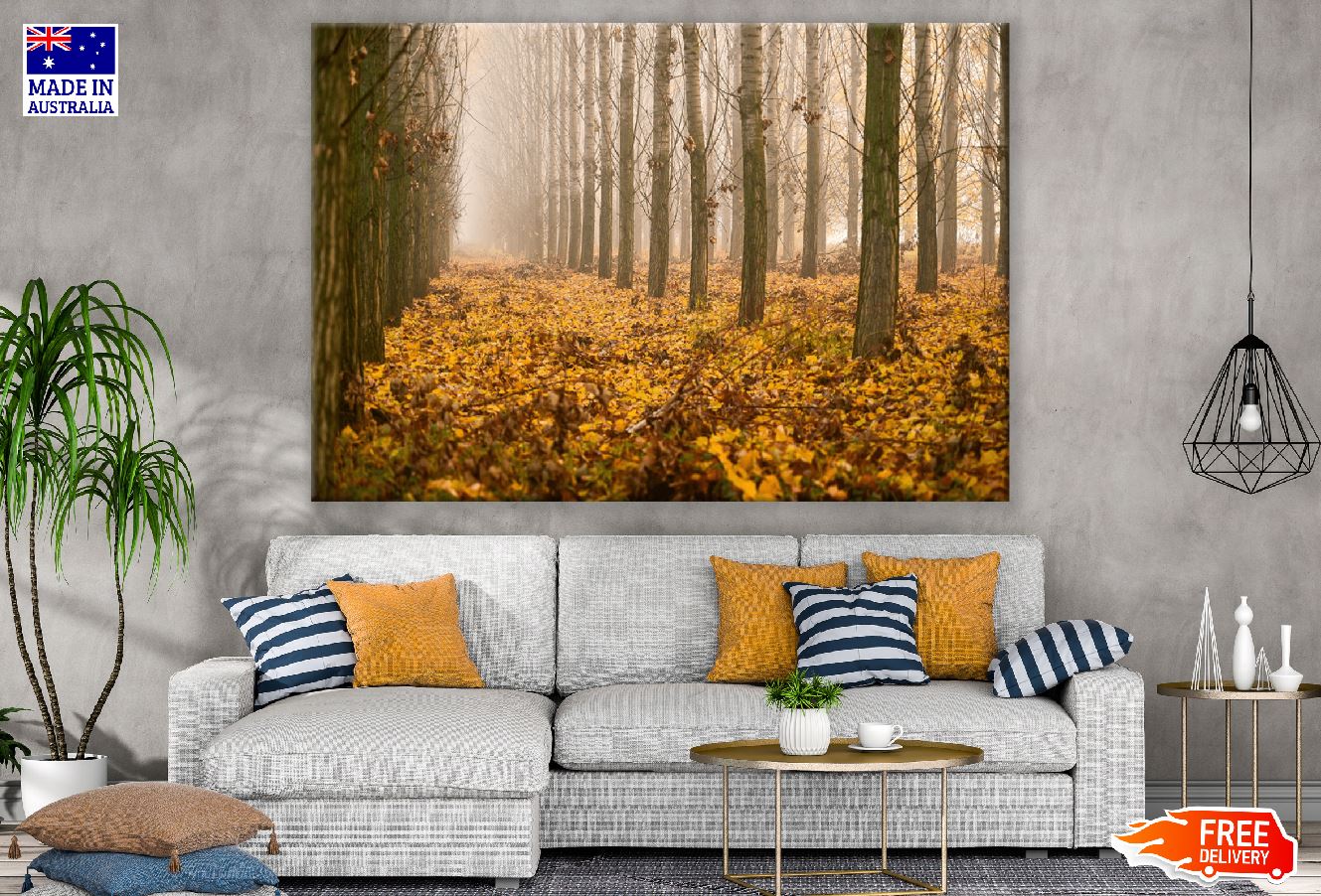 Park Trees Leaves Autumn Scenery Photograph Print 100% Australian Made