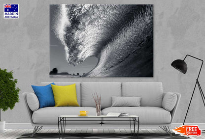 Sea Surf Wave View B&W Photograph Print 100% Australian Made