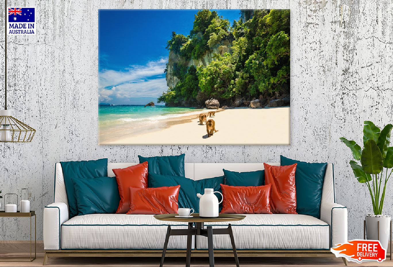 Monkey Beach View Phi Phi Islands Photograph Print 100% Australian Made