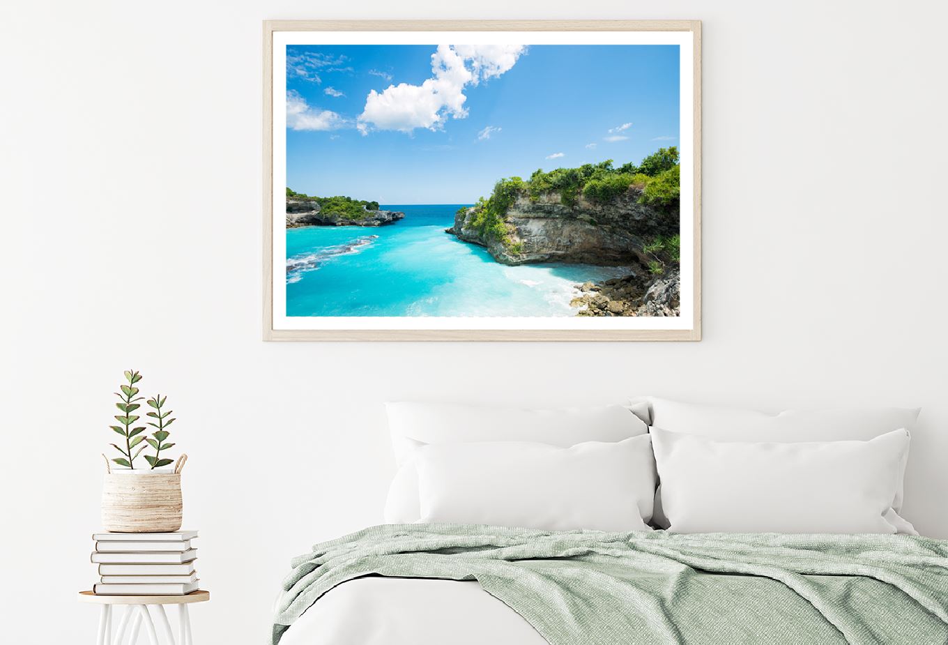 Rocky Blue Lagoon Nusa Beach View Photograph Home Decor Premium Quality Poster Print Choose Your Sizes
