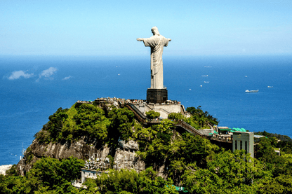 Famous Landmarks in Brazil Print 100% Australian Made