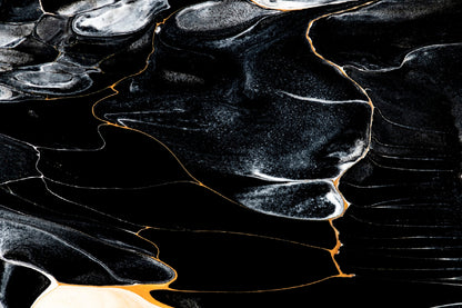 Black Marble White Lines Abstract Design Home Decor Premium Quality Poster Print Choose Your Sizes
