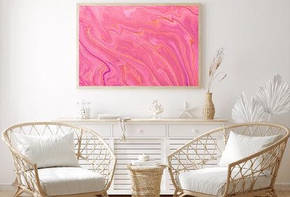 Dark Pink & Purple Fluid Abstract Design Home Decor Premium Quality Poster Print Choose Your Sizes