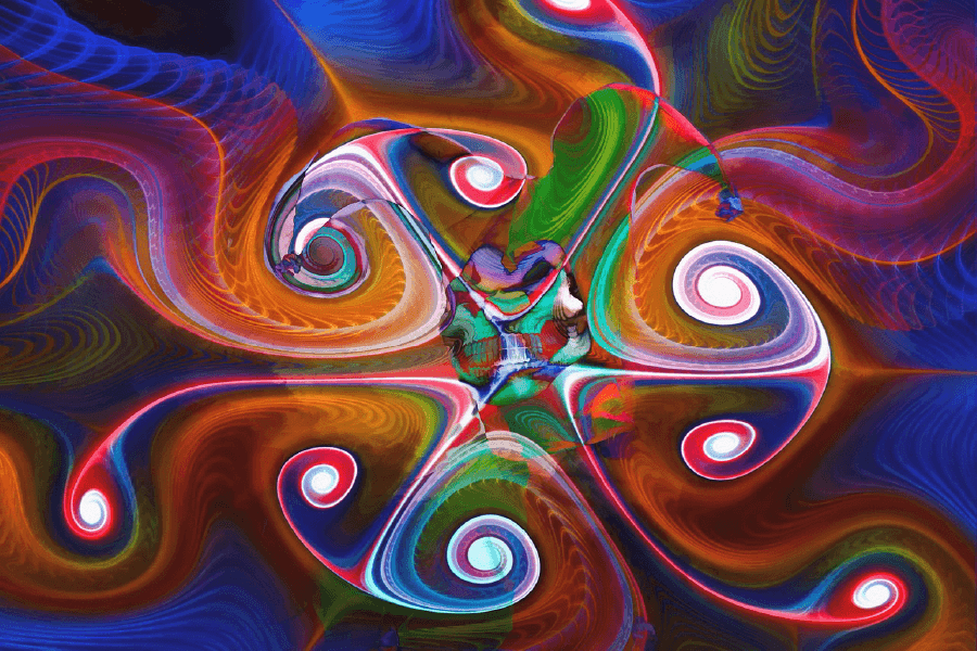 Colorful Abstract Design Print 100% Australian Made