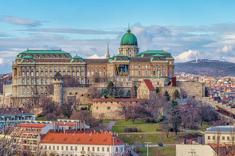 Buda Castle Aerial View Photograph Hungary Print 100% Australian Made