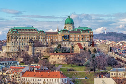 Buda Castle Aerial View Photograph Hungary Print 100% Australian Made