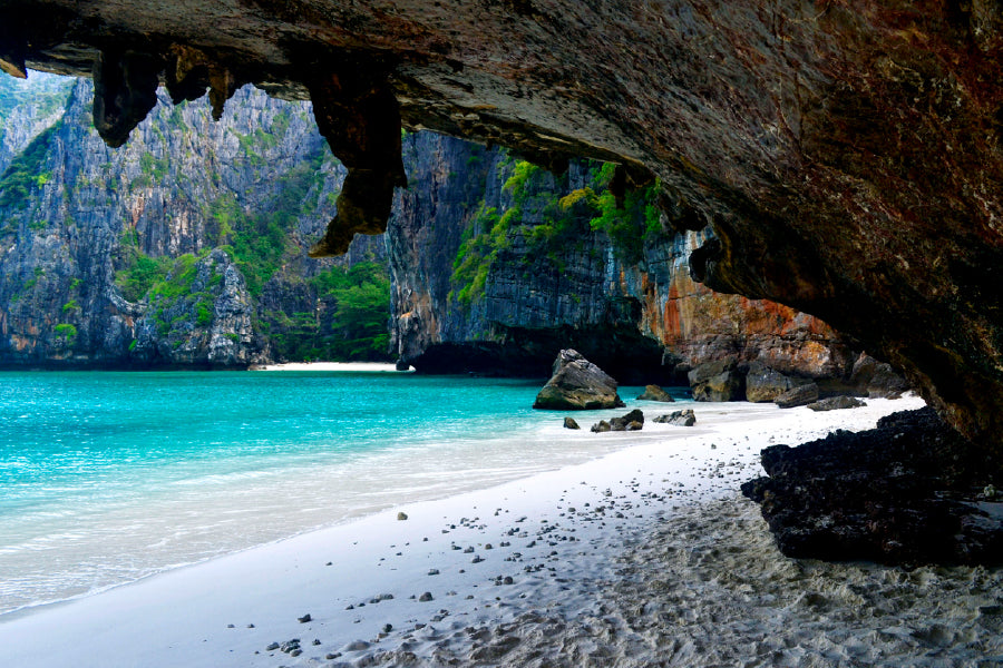 Phi Phi Le Sea View From Cave Photograph Print 100% Australian Made